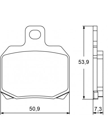 Accossato Brake Pads Kit For Motorcycle, AGPA42ST (Rear) Accossato