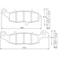 Accossato Brake Pads Kit For Motorcycle, AGPA95ST (Front) Accossato