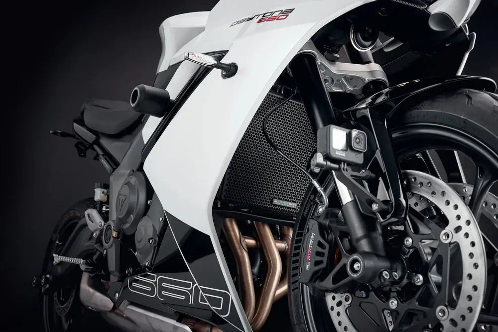 Evotech Performance Radiator Guard For Triumph Daytona 660 (2024+) Evotech