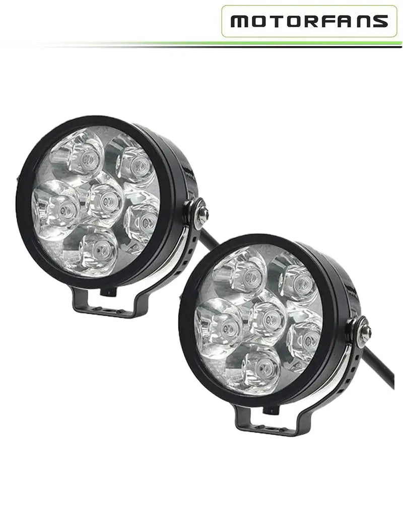 Motorfans L6R V3 50W Fully Dimmable 6500K 6000LM Combo/Spot Beam LED Auxiliary Lamp Motorfans