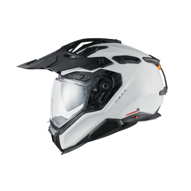 Nexx X. WED3 Plain White Pearl Adventure Helmet NEXX