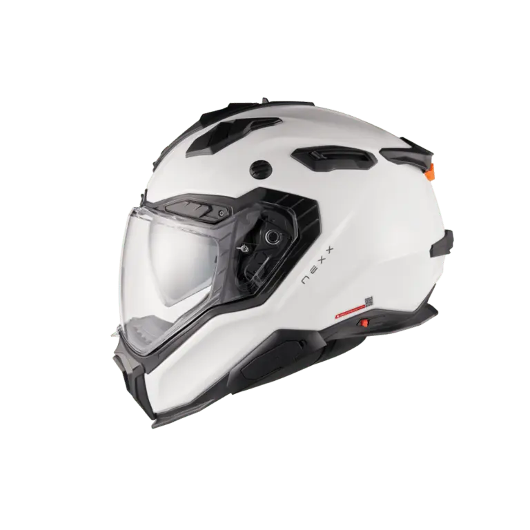 Nexx X. WED3 Plain White Pearl Adventure Helmet NEXX