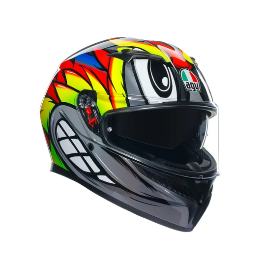 AGV K3 BIRDY 2.0 HELMET (GREY/YELLOW/RED) AGV