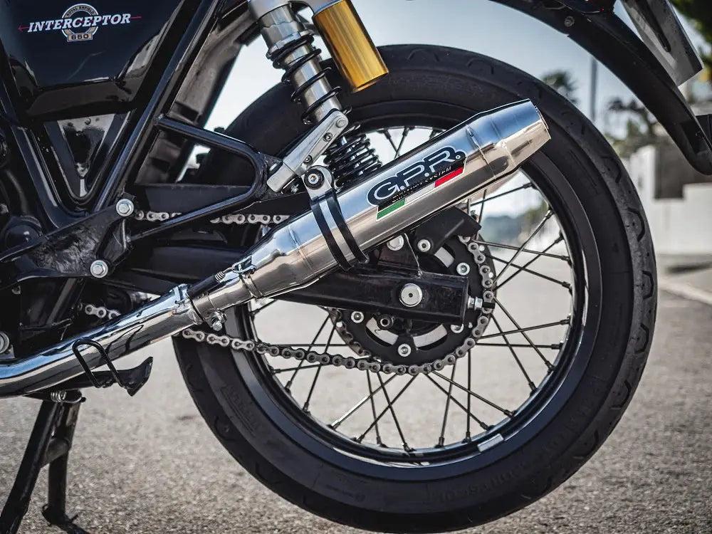 G.P.R EXHAUST | ROYAL ENFIELD INTERCEPTOR 650 2021-2024, DEEPTONE INOX, DUAL HOMOLOGATED LEGAL SLIP-ON EXHAUST INCLUDING REMOVABLE DB KILLERS, LINK PIPES AND CATALYSTS Pathpavers