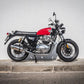 ROYAL ENFIELD INTERCEPTOR 650 2021-2024, SATINOX, DUAL HOMOLOGATED LEGAL SLIP-ON EXHAUST INCLUDING REMOVABLE DB KILLERS, LINK PIPES AND CATALYSTS GPR Exhaust