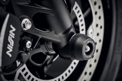 Evotech Performance Front Spindle Bobbins - Triumph Tiger Sport 660 / Trident / Street Triple Evotech