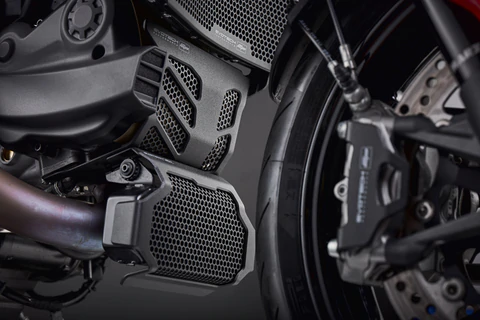 Evotech Performance Radiator, Engine And Oil Cooler Guard Set For Ducati Hypermotard 950 / SP / RVE Evotech